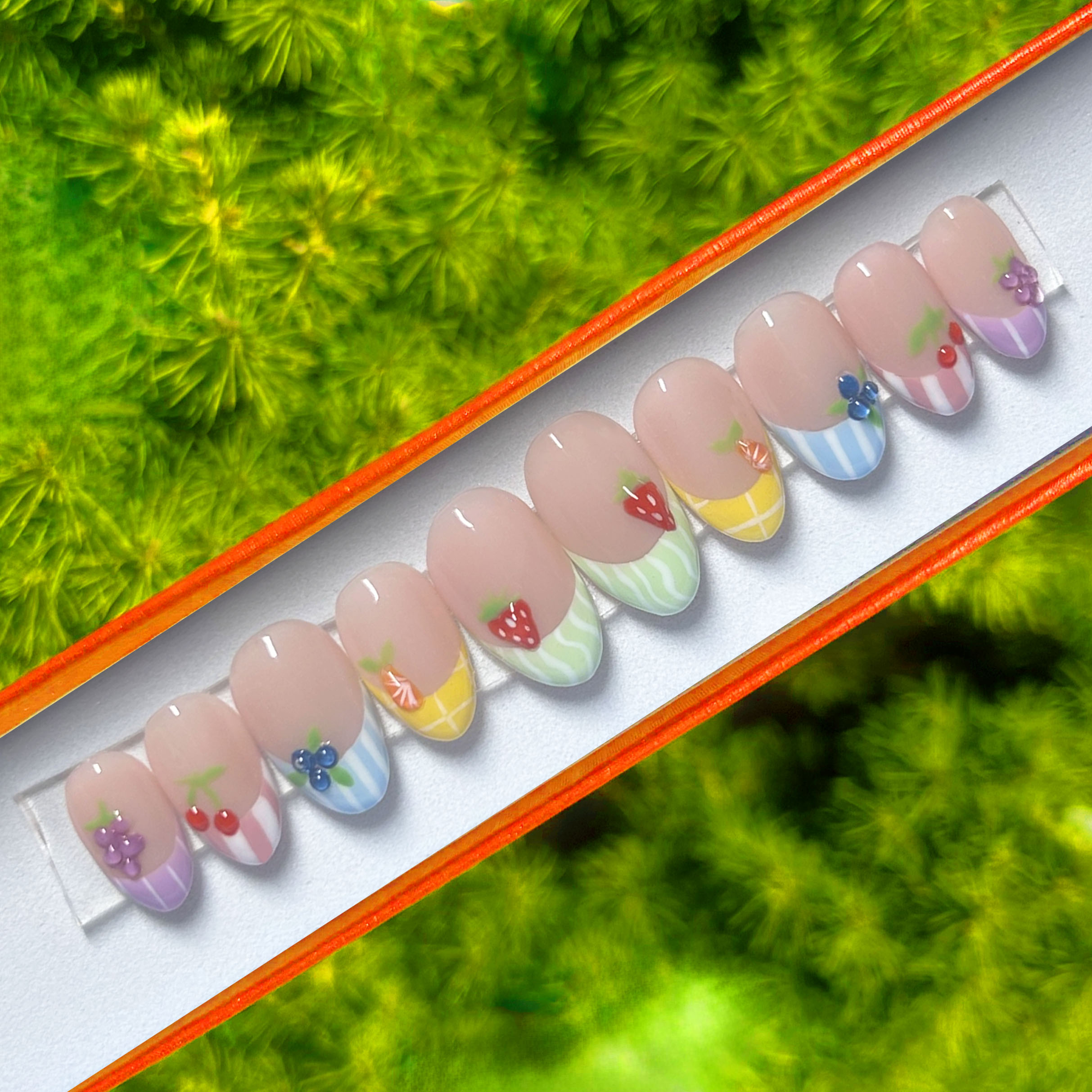 Pastel French and Fruits